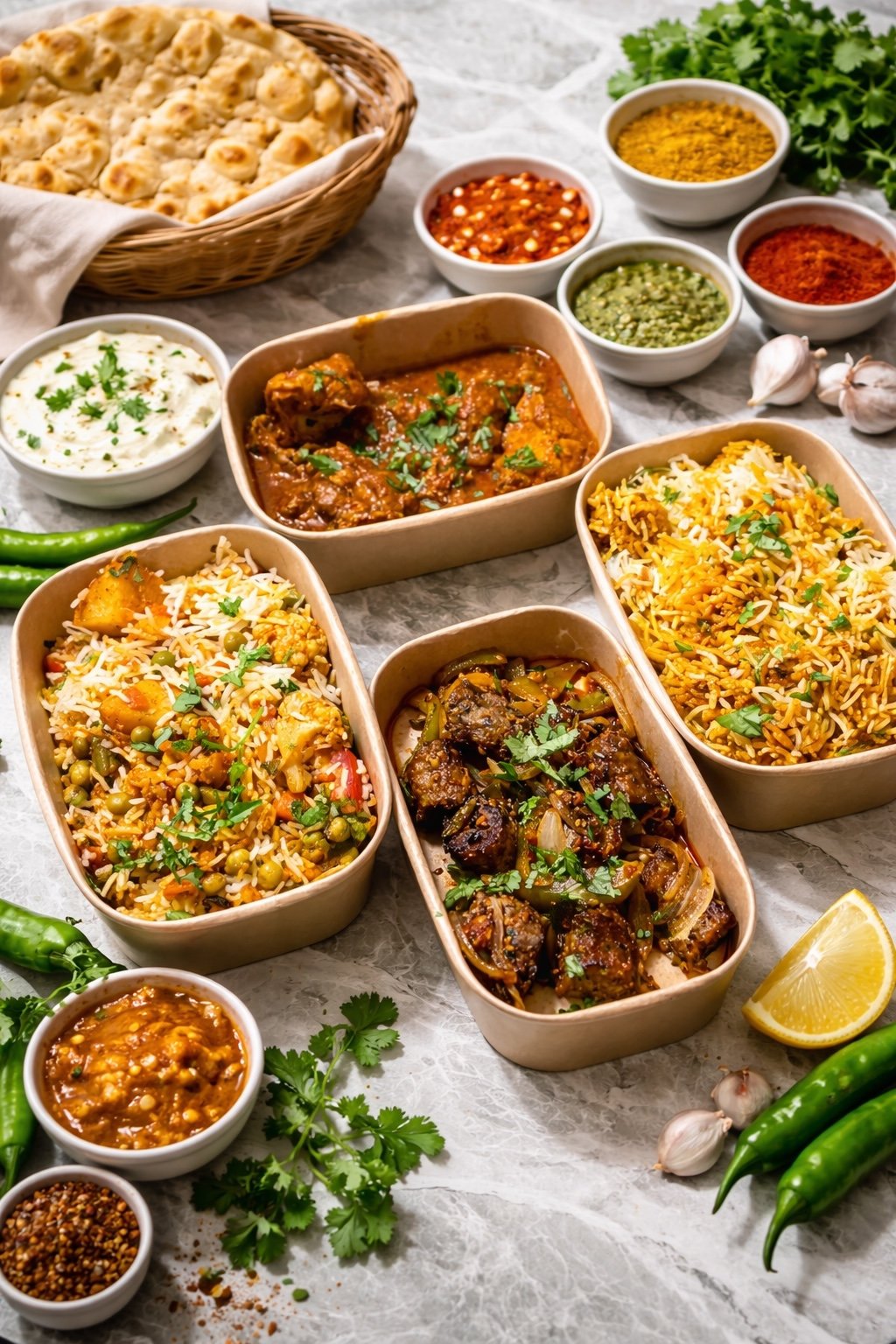 Delicious authentic North Indian food